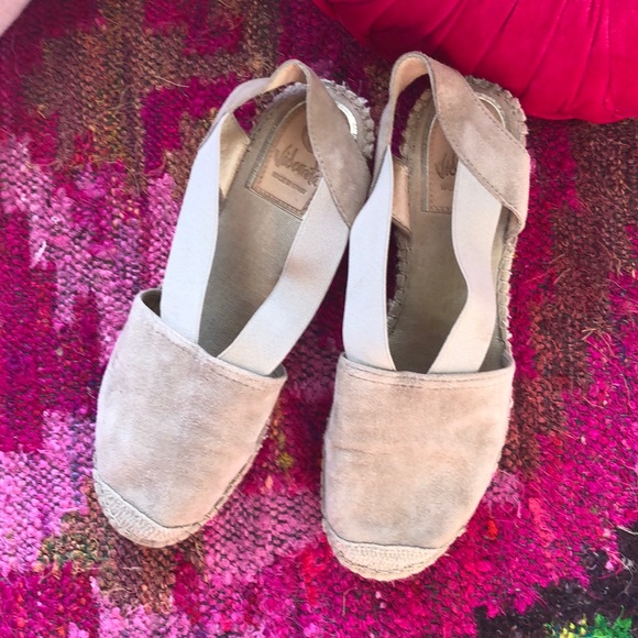 Vidoretta tan suede slingback espadrilles - Picture 1 of 5